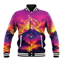 Hawaii Kilauea Volcano Baseball Jacket There Is Pele Goddess Of The Volcano - Polynesian Pride