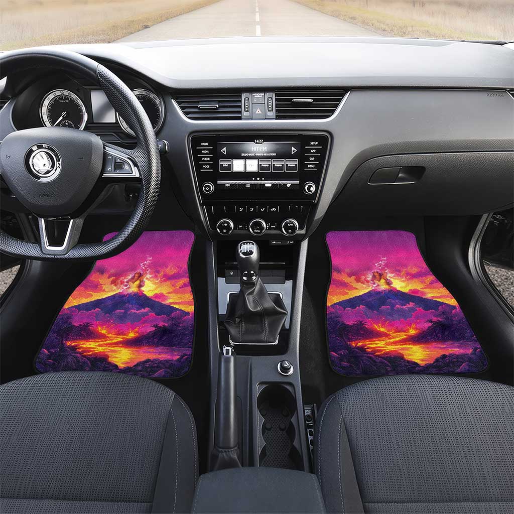 Hawaii Kilauea Volcano Car Mats There Is Pele Goddess Of The Volcano - Polynesian Pride