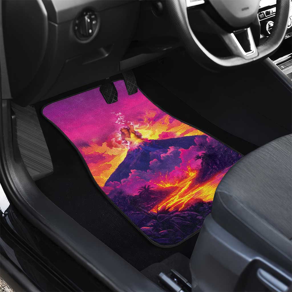 Hawaii Kilauea Volcano Car Mats There Is Pele Goddess Of The Volcano - Polynesian Pride