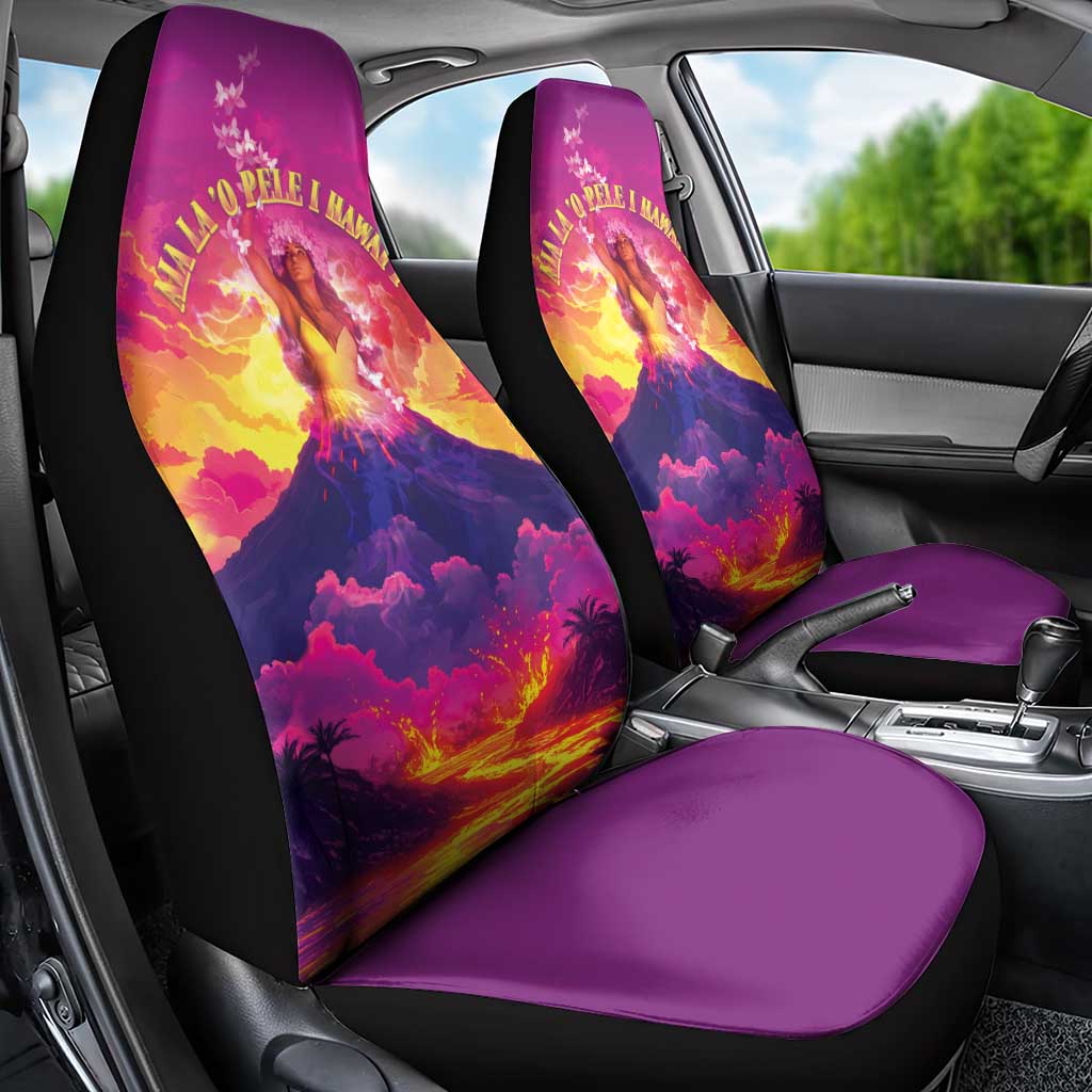 Hawaii Kilauea Volcano Car Seat Cover There Is Pele Goddess Of The Volcano - Polynesian Pride