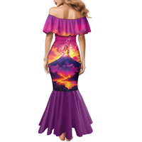 Hawaii Kilauea Volcano Family Matching Mermaid Dress and Hawaiian Shirt There Is Pele Goddess Of The Volcano LT05 - Polynesian Pride