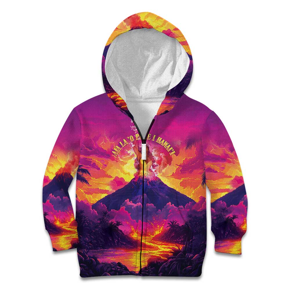 Hawaii Kilauea Volcano Kid Hoodie There Is Pele Goddess Of The Volcano - Polynesian Pride