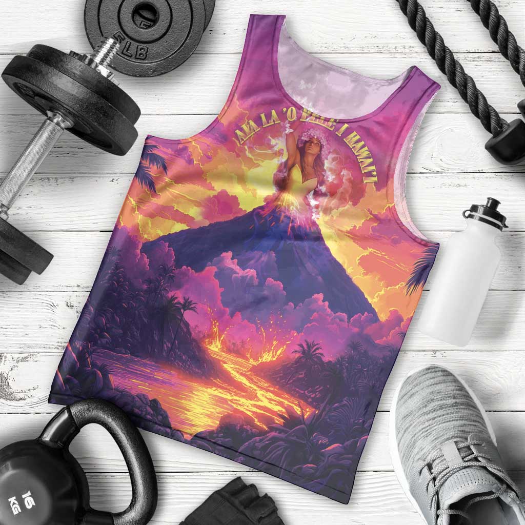 Hawaii Kilauea Volcano Men Tank Top There Is Pele Goddess Of The Volcano - Polynesian Pride