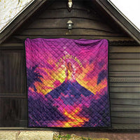 Hawaii Kilauea Volcano Quilt There Is Pele Goddess Of The Volcano - Polynesian Pride