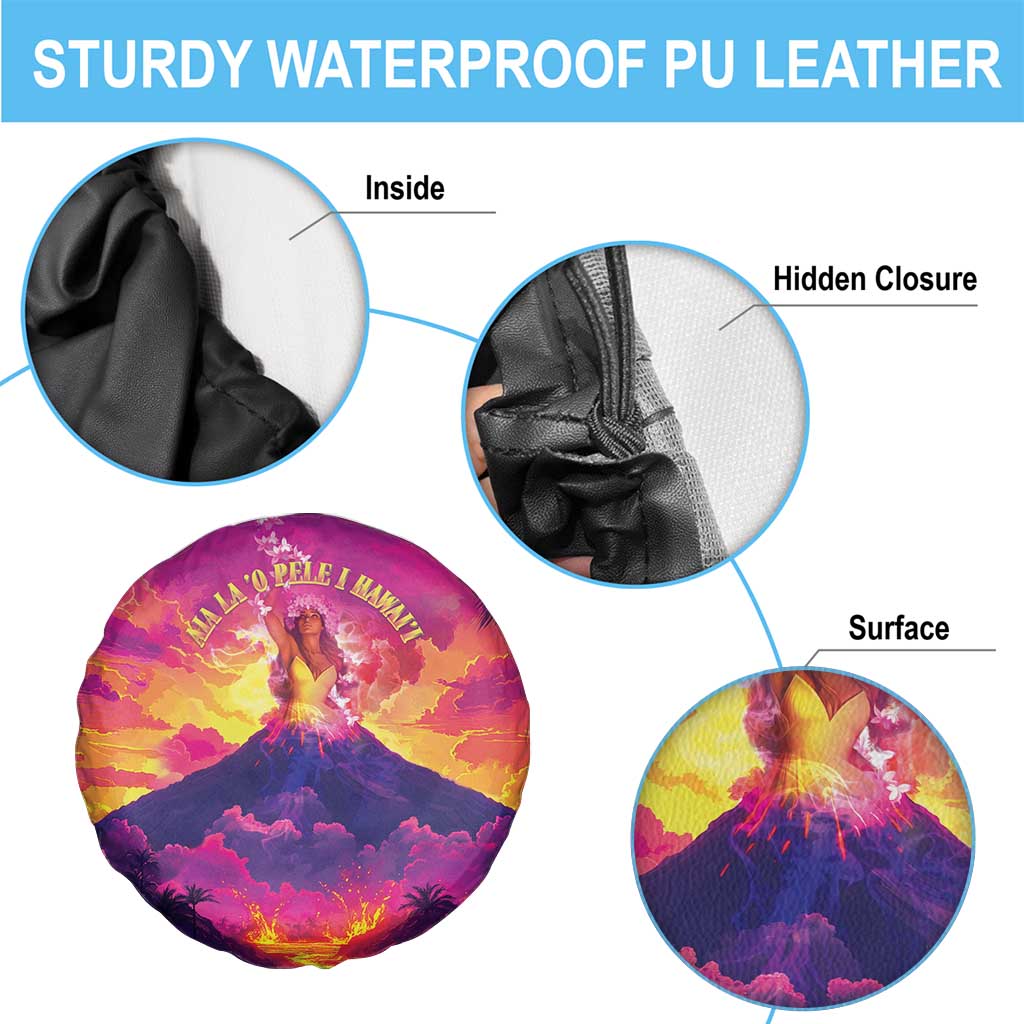 Hawaii Kilauea Volcano Spare Tire Cover There Is Pele Goddess Of The Volcano - Polynesian Pride