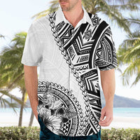 Hibiscus With White Austronesian Tattoo Pattern Hawaiian Shirt - Polynesian Pride