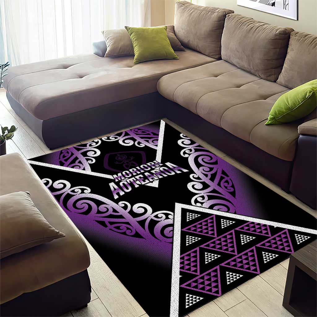 Aotearoa Moriori Area Rug Maori Pattern New Zealand LT05 - Polynesian Pride