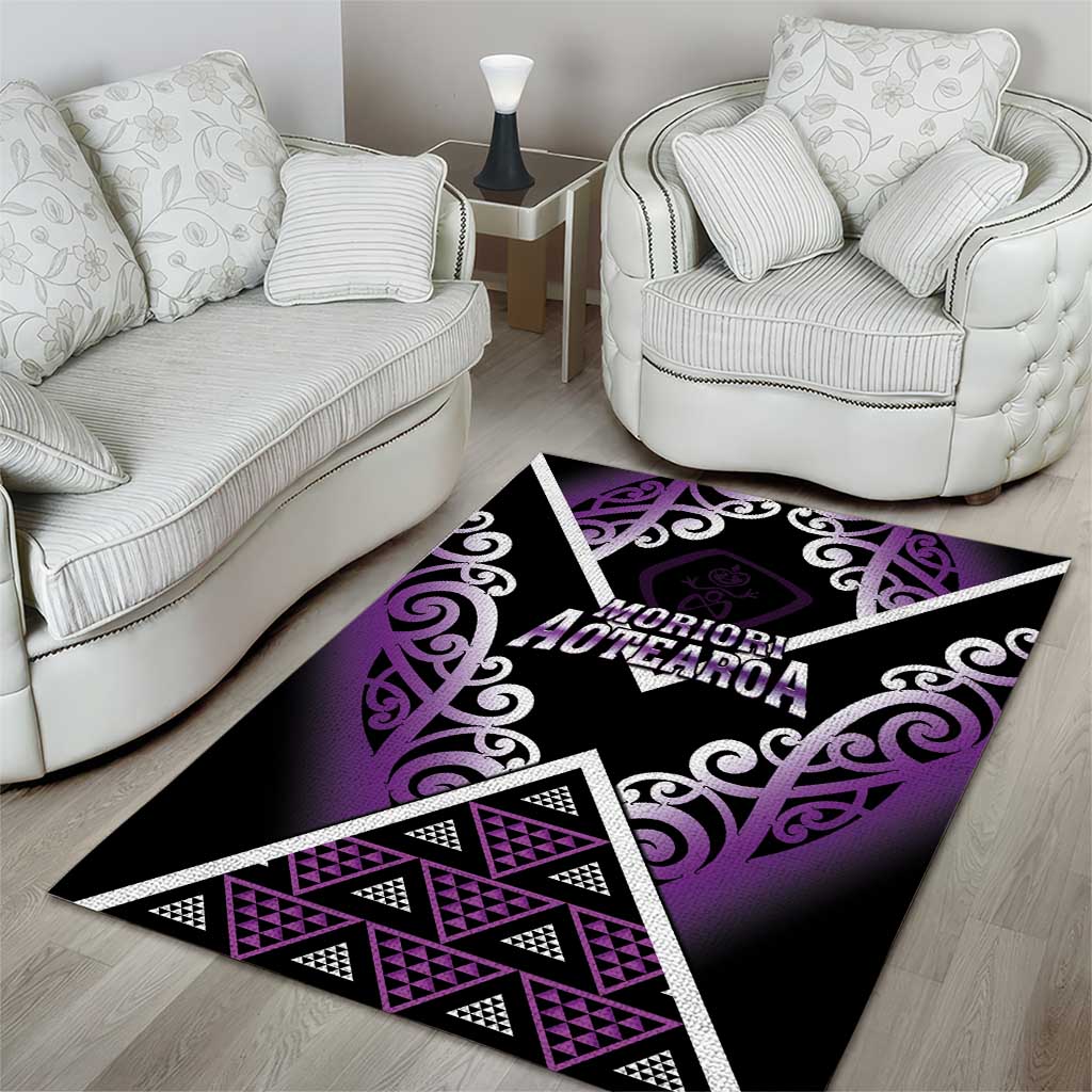 Aotearoa Moriori Area Rug Maori Pattern New Zealand LT05 - Polynesian Pride