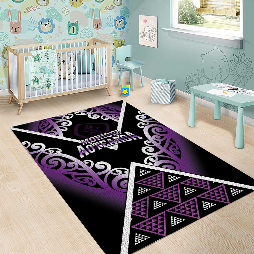 Aotearoa Moriori Area Rug Maori Pattern New Zealand LT05 - Polynesian Pride