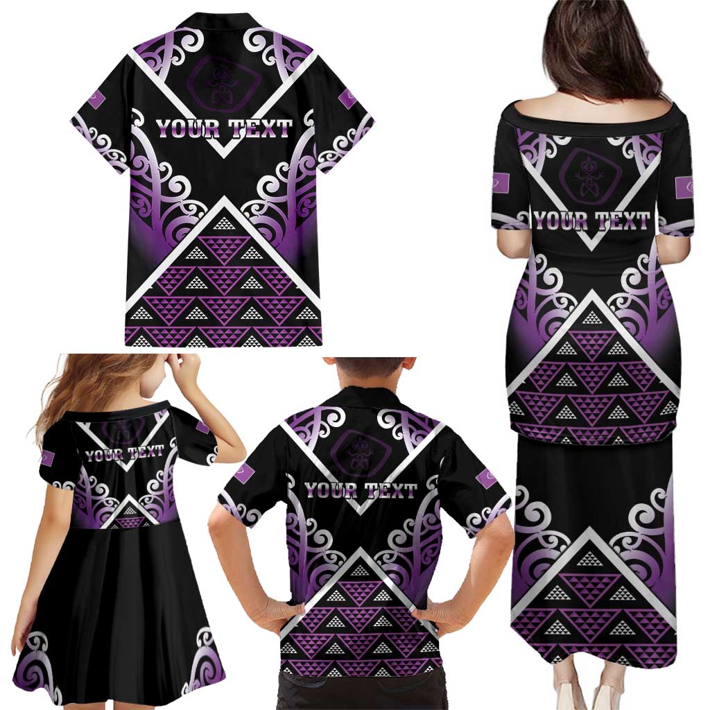 Personalised Aotearoa Moriori Family Matching Puletasi and Hawaiian Shirt Maori Pattern New Zealand LT05 - Polynesian Pride