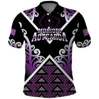 Personalised Aotearoa Moriori Polo Shirt Maori Pattern New Zealand - Polynesian Pride
