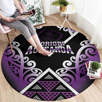 Aotearoa Moriori Round Carpet Maori Pattern New Zealand - Polynesian Pride