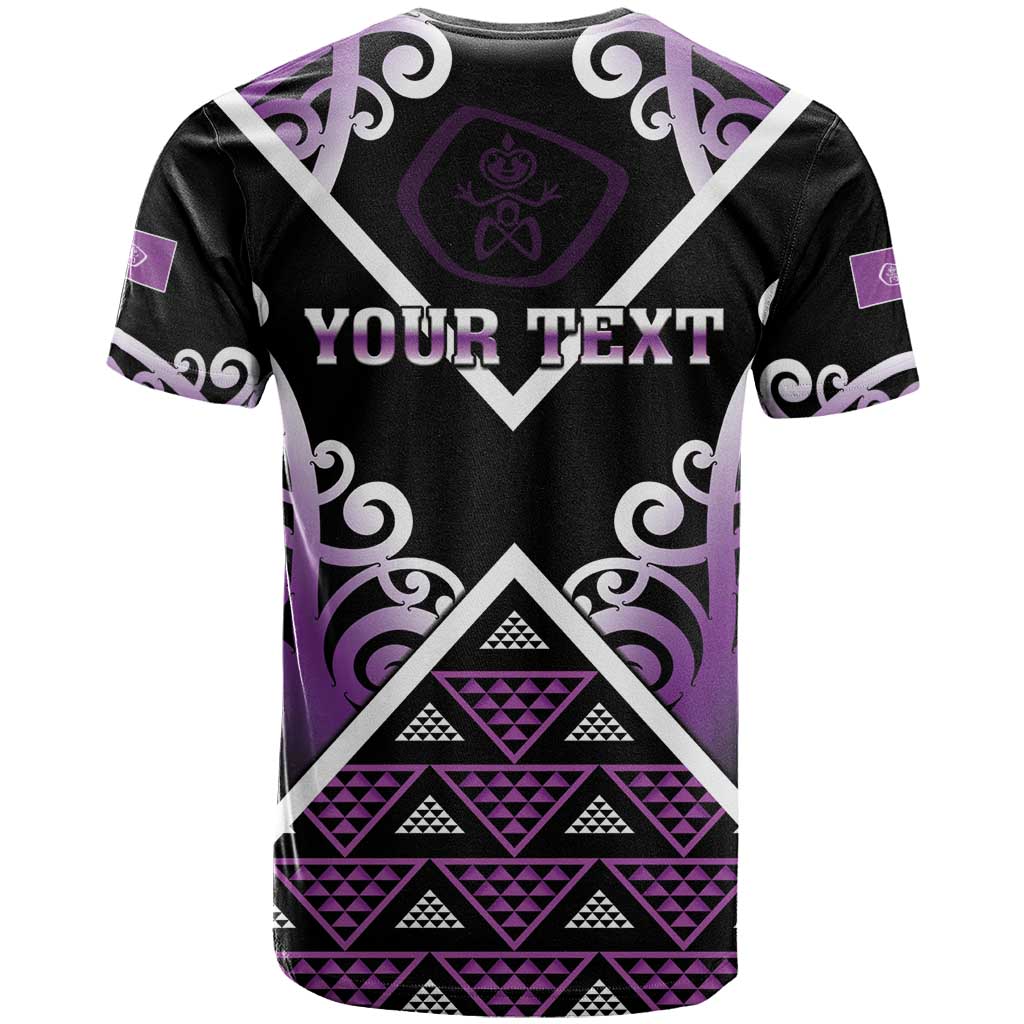 Personalised Aotearoa Moriori T Shirt Maori Pattern New Zealand LT05 - Polynesian Pride
