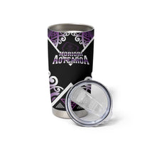 Personalised Aotearoa Moriori Tumbler Cup Maori Pattern New Zealand - Polynesian Pride