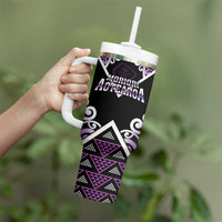 Personalised Aotearoa Moriori Tumbler With Handle Maori Pattern New Zealand LT05 - Polynesian Pride