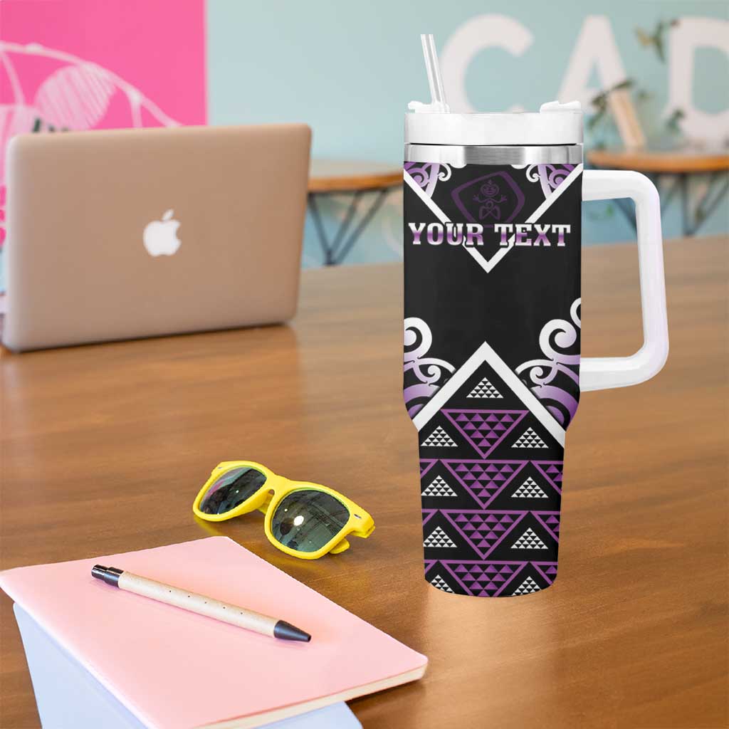 Personalised Aotearoa Moriori Tumbler With Handle Maori Pattern New Zealand LT05 - Polynesian Pride