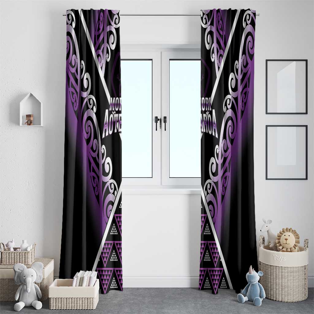Aotearoa Moriori Window Curtain Maori Pattern New Zealand - Polynesian Pride