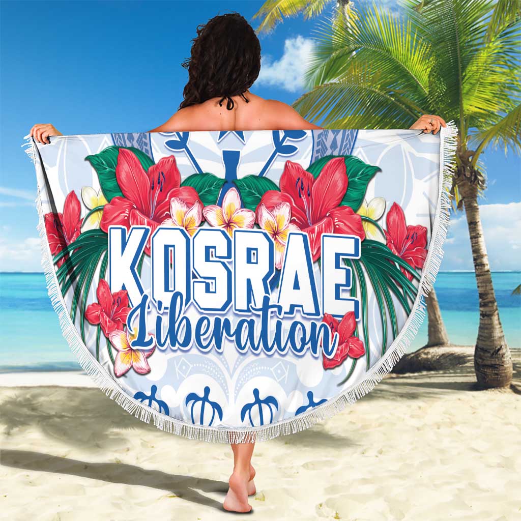 Happy Kosrae Liberation Day Beach Blanket Polynesian Shark Turtle Motif LT05 - Polynesian Pride