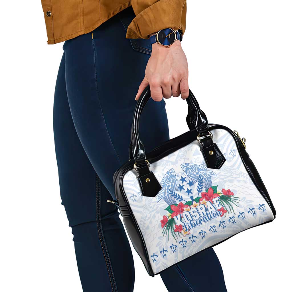Happy Kosrae Liberation Day Shoulder Handbag Polynesian Shark Turtle Motif LT05 - Polynesian Pride