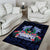 Happy Pohnpei Liberation Day Area Rug Polynesian Shark Turtle Motif