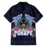 Happy Pohnpei Liberation Day Family Matching Tank Maxi Dress and Hawaiian Shirt Polynesian Shark Turtle Motif