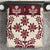 Cook Islands Maroon Tivaevae Bedding Set - Polynesian Pride
