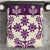 Cook Islands Purple Tivaevae Bedding Set - Polynesian Pride