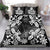 Cook Islands Tivaevae Quilt Bedding Set Black Marble - Polynesian Pride