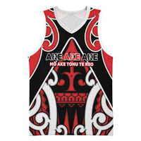 New Zealand Maori Language Week Basketball Jersey Mo Ake Tonu Te Reo