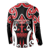 New Zealand Maori Language Week Button Sweatshirt Mo Ake Tonu Te Reo