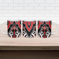 New Zealand Maori Language Week Ceramic Mug Mo Ake Tonu Te Reo