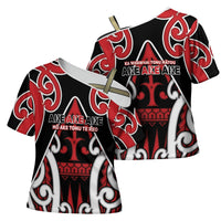 New Zealand Maori Language Week Cross Shoulder Shirt Mo Ake Tonu Te Reo