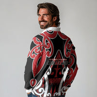 New Zealand Maori Language Week Long Sleeve Polo Shirt Mo Ake Tonu Te Reo