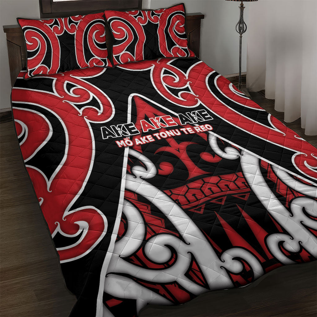 New Zealand Maori Language Week Quilt Bed Set Mo Ake Tonu Te Reo