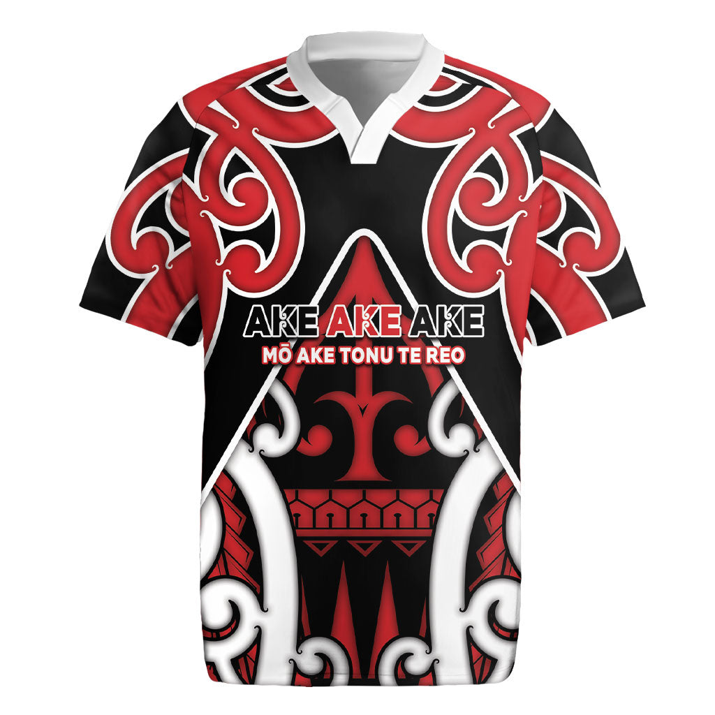 New Zealand Maori Language Week Rugby Jersey Mo Ake Tonu Te Reo