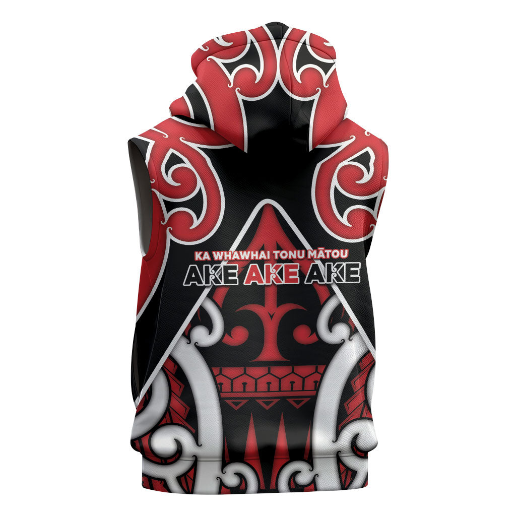 New Zealand Maori Language Week Sleeveless Hoodie Mo Ake Tonu Te Reo