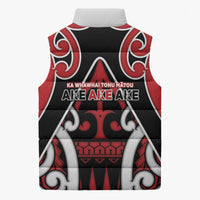 New Zealand Maori Language Week Sleeveless Puffer Jacket Mo Ake Tonu Te Reo
