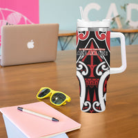New Zealand Maori Language Week Tumbler With Handle Mo Ake Tonu Te Reo
