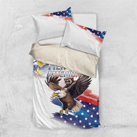 Filipino American History Month Bedding Set Bald Eagle Tarsier Together