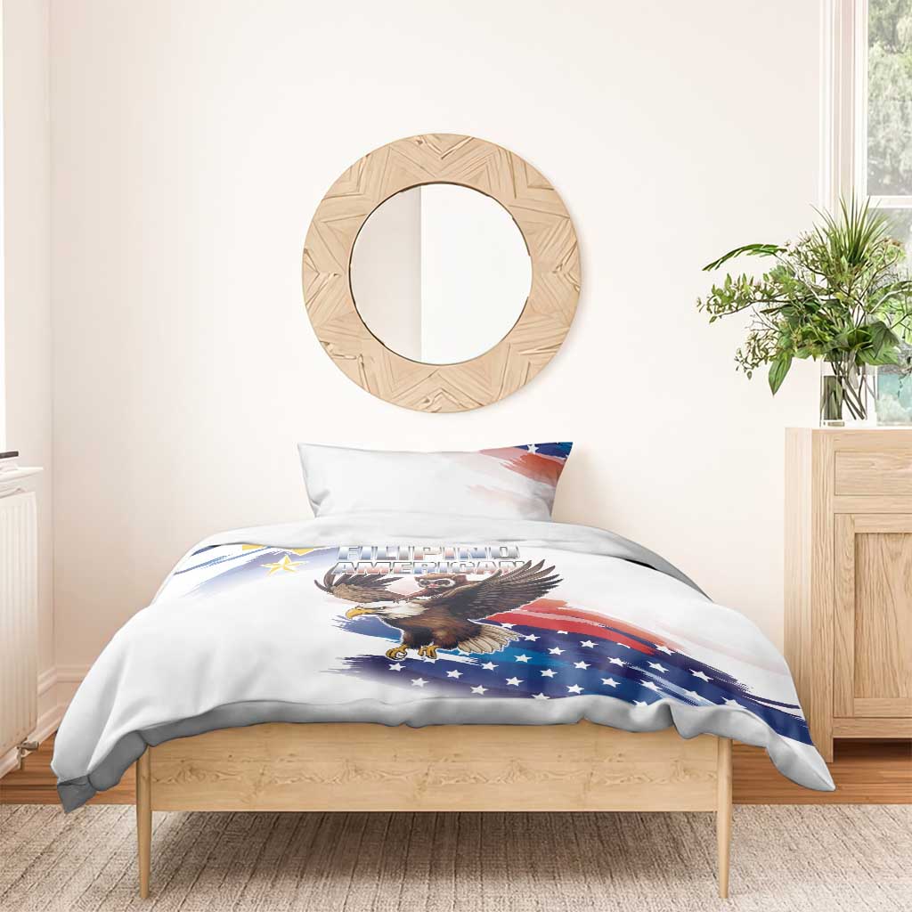 Filipino American History Month Bedding Set Bald Eagle Tarsier Together