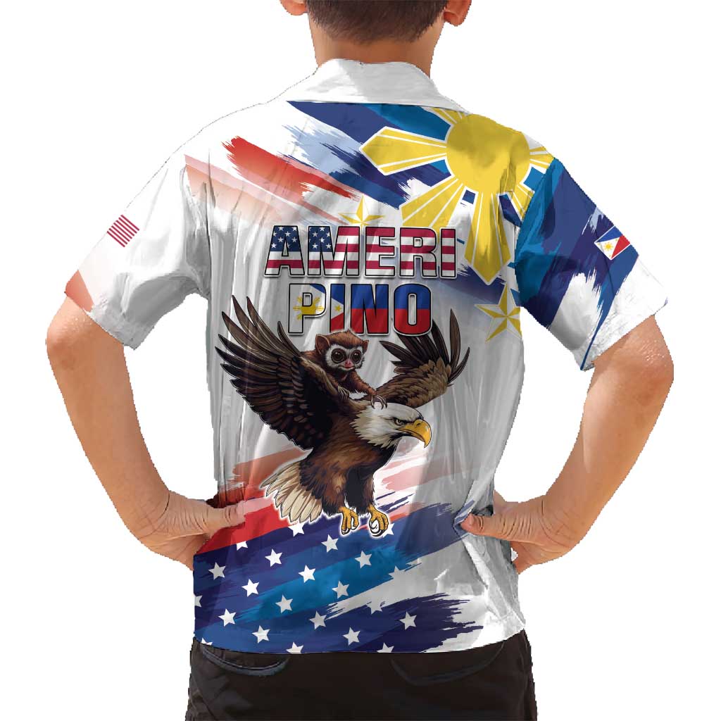 Filipino American History Month Family Matching Summer Maxi Dress and Hawaiian Shirt Bald Eagle Tarsier Together LT05 - Polynesian Pride