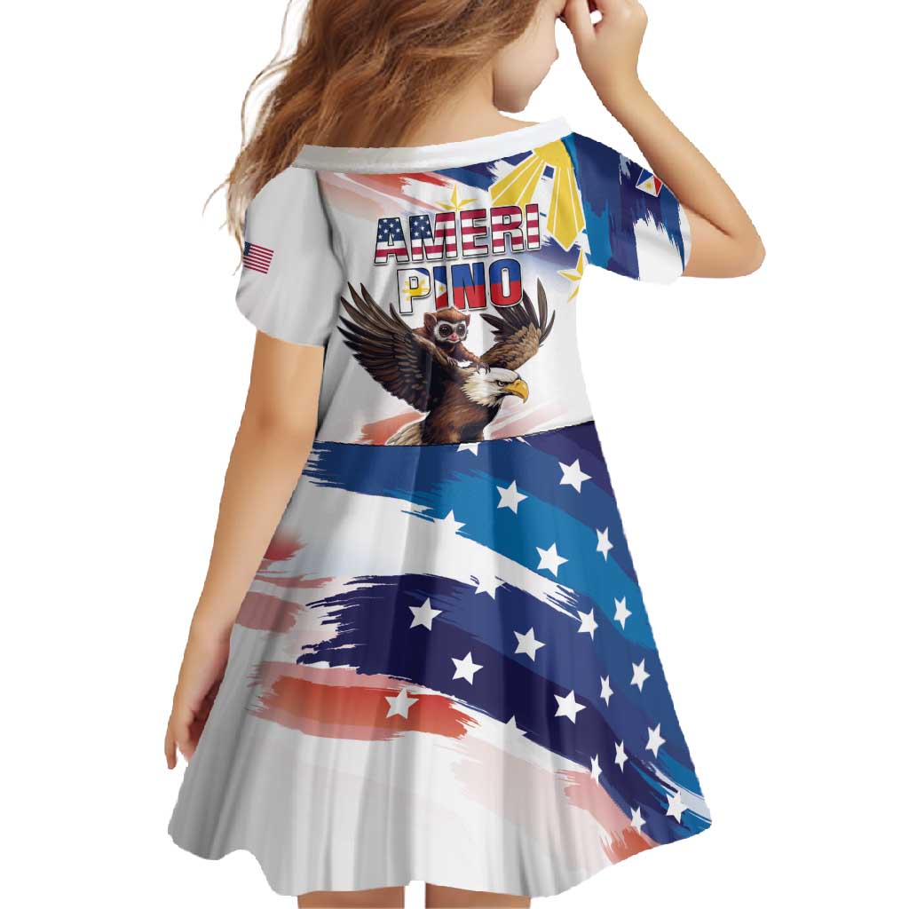 Filipino American History Month Family Matching Summer Maxi Dress and Hawaiian Shirt Bald Eagle Tarsier Together LT05 - Polynesian Pride