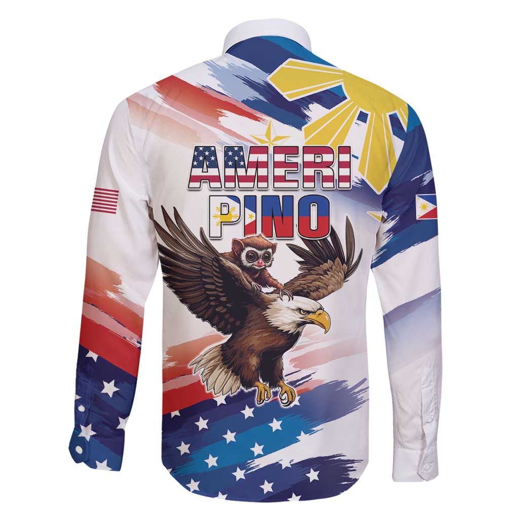 Filipino American History Month Family Matching Tank Maxi Dress and Hawaiian Shirt Bald Eagle Tarsier Together LT05 - Polynesian Pride