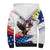 Filipino American History Month Sherpa Hoodie Bald Eagle Tarsier Together