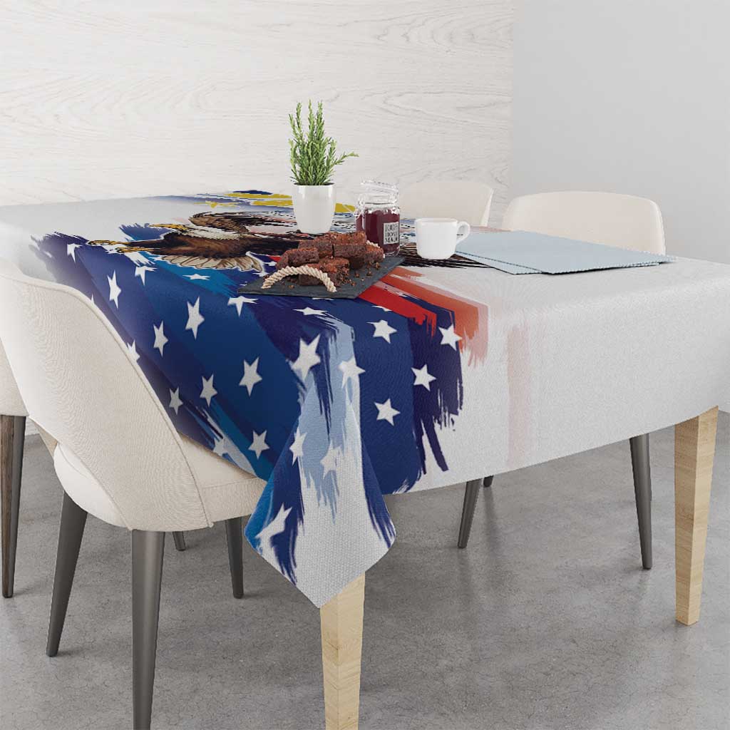 Filipino American History Month Tablecloth Bald Eagle Tarsier Together LT05 - Polynesian Pride