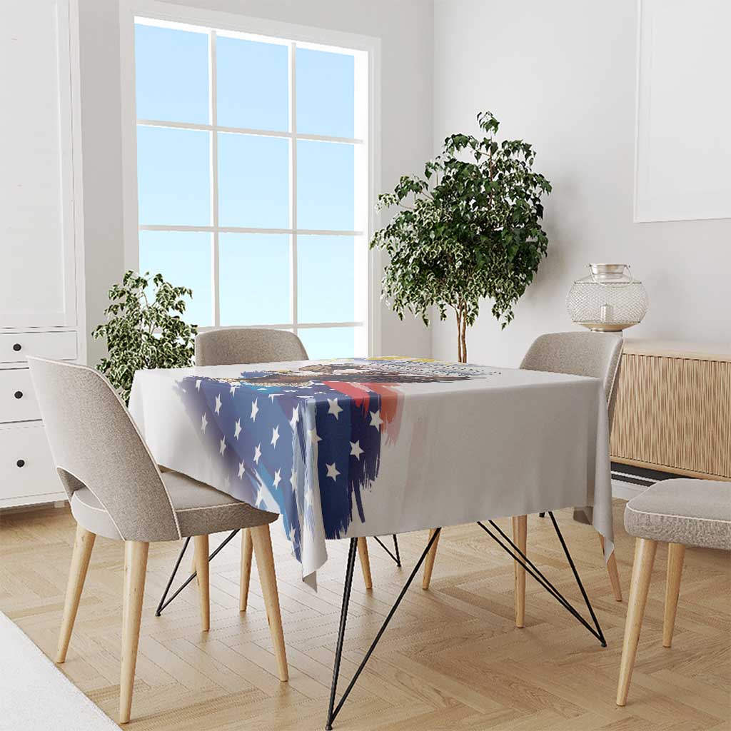 Filipino American History Month Tablecloth Bald Eagle Tarsier Together LT05 - Polynesian Pride