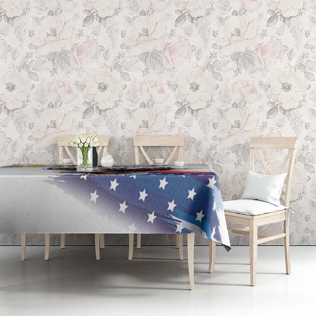Filipino American History Month Tablecloth Bald Eagle Tarsier Together LT05 - Polynesian Pride