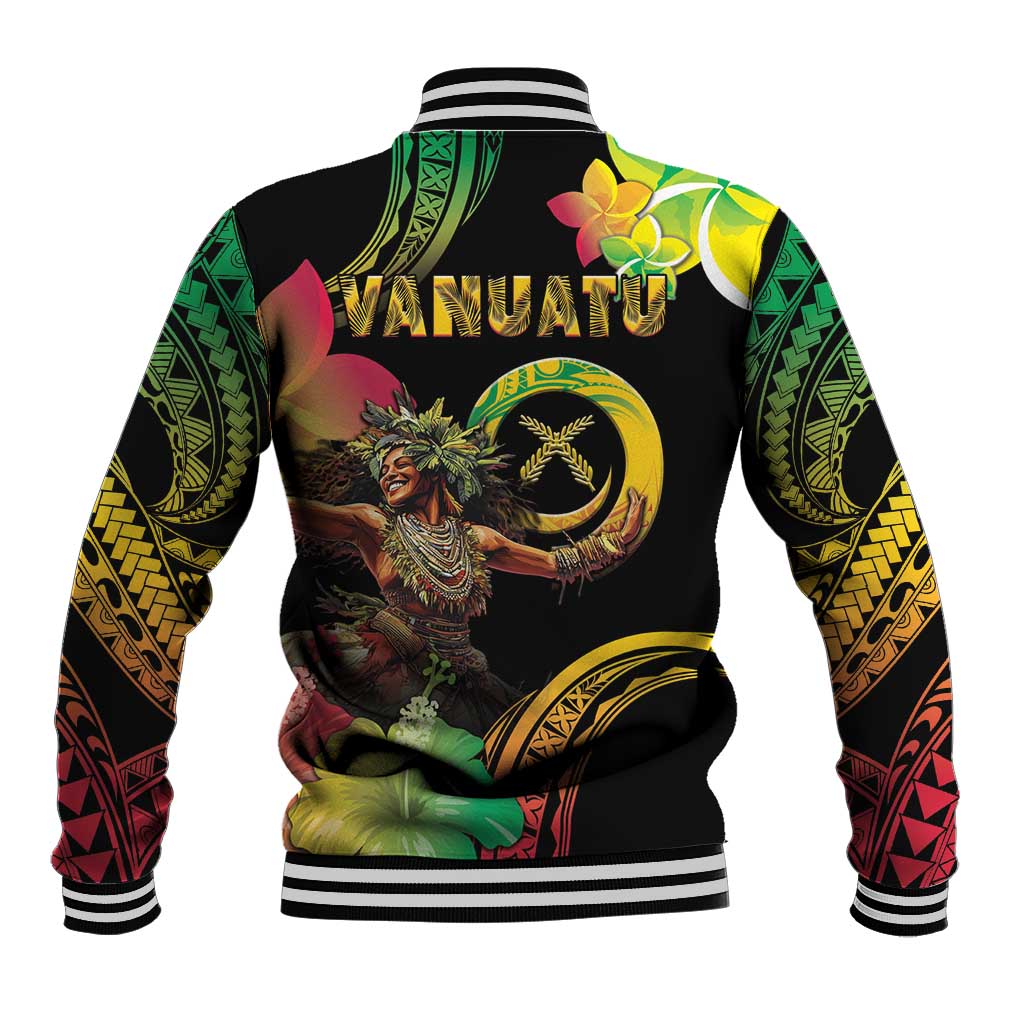 Halo Vanuatu Baseball Jacket Beautiful Woman Dancing LT05 - Polynesian Pride