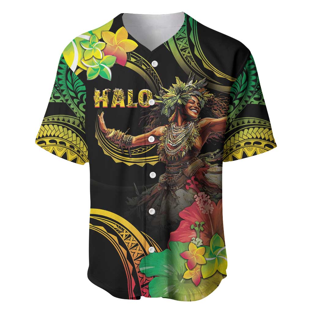 Halo Vanuatu Baseball Jersey Beautiful Woman Dancing