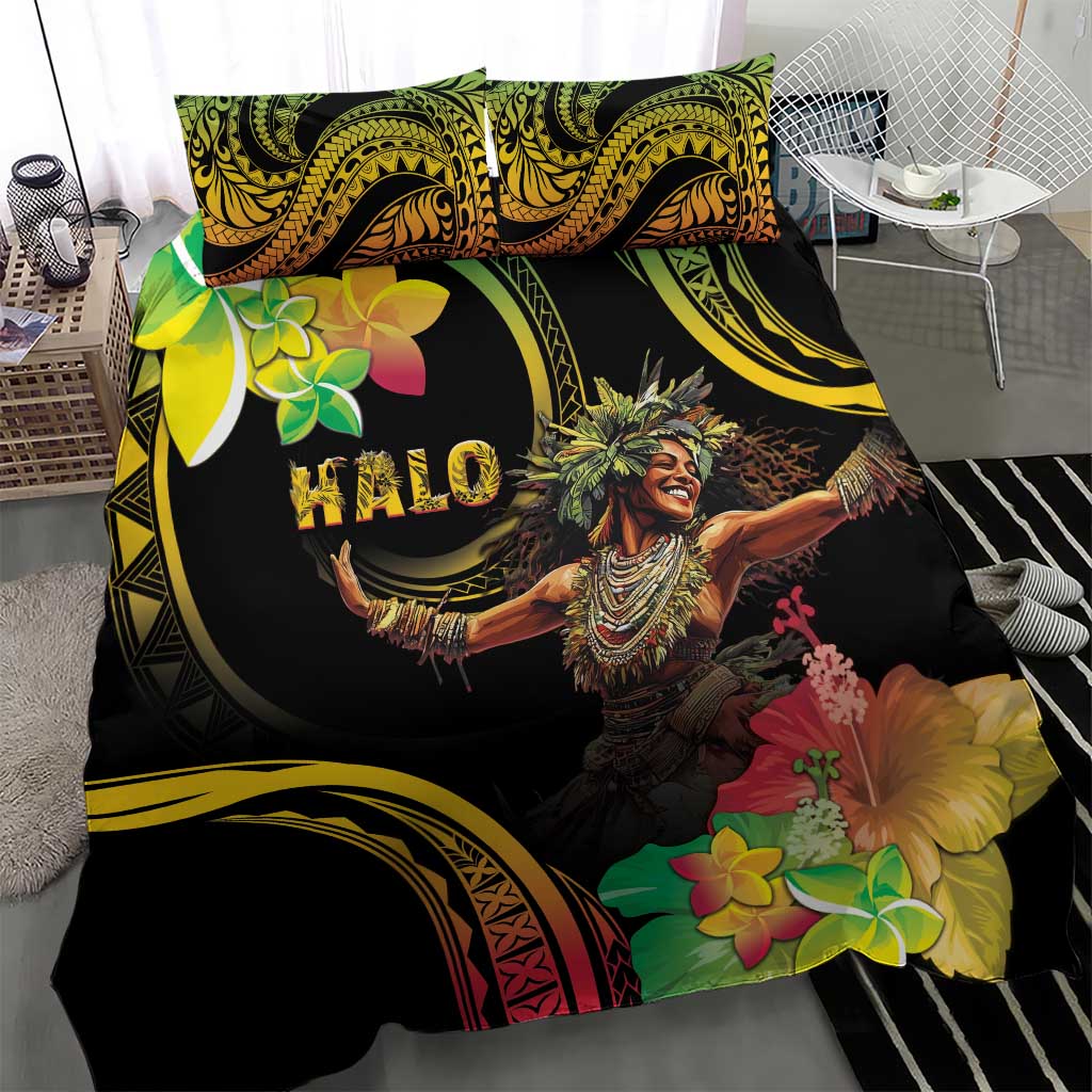 Halo Vanuatu Bedding Set Beautiful Woman Dancing